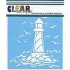 Clear Scraps - Mascils - 6 x 6 Masking Stencil - Light House