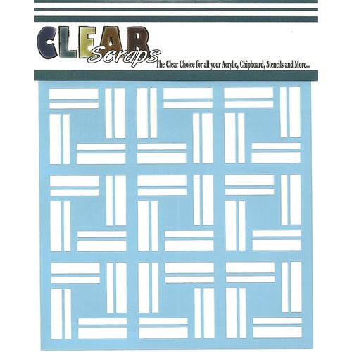 Clear Scraps - Mascils - 12 x 12 Masking Stencil - Mosaic