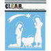 Clear Scraps - Christmas - Mascils - 12 x 12 Masking Stencil - Nativity