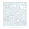 Clear Scraps - Mascils - 12 x 12 Masking Stencil - Nordic Snowflake