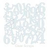 Clear Scraps - Mascils - 12 x 12 Masking Stencil - Numbers