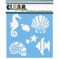 Clear Scraps - Mascils - 6 x 6 Masking Stencil - Ocean Friends