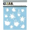 Clear Scraps - Mascils - 12 x 12 Masking Stencil - Paint Splat
