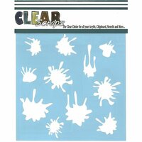 Clear Scraps - Mascils - 12 x 12 Masking Stencil - Paint Splat