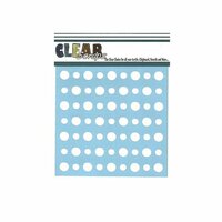Clear Scraps - Mascils - 6 x 6 Masking Stencil - Polka Dots