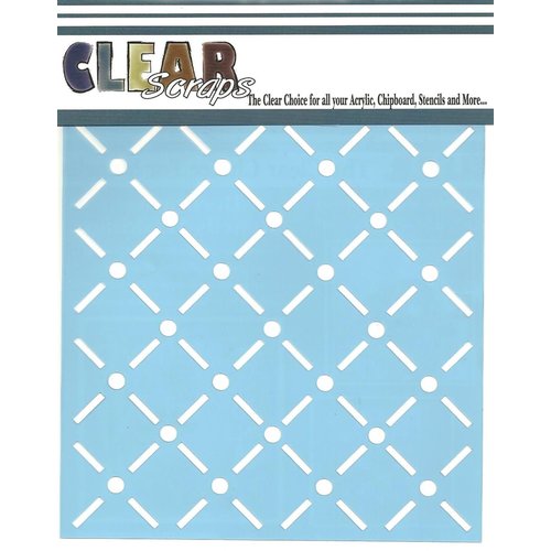 Clear Scraps - Mascils - 12 x 12 Masking Stencil - Quilt