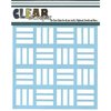 Clear Scraps - Mascils - 12 x 12 Masking Stencil - Retro Blocks