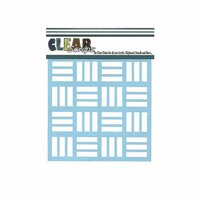 Clear Scraps - Mascils - 6 x 6 Masking Stencil - Retro Blocks