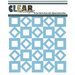 Clear Scraps - Mascils - 12 x 12 Masking Stencil - Retro Square