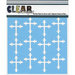 Clear Scraps - Mascils - 12 x 12 Masking Stencil - Roman Crosses