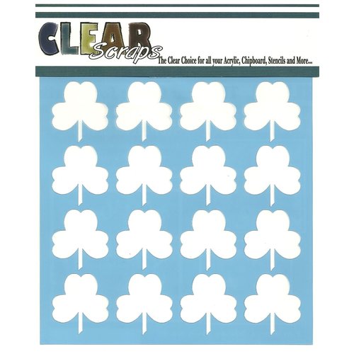 Clear Scraps - Mascils - 12 x 12 Masking Stencil - Shamrock