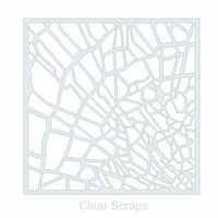 Clear Scraps - Mascils - 12 x 12 Masking Stencil - Shattered Glass