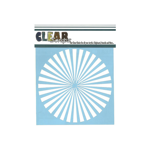 Clear Scraps - Mascils - 6 x 6 Masking Stencil - Spiral