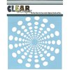 Clear Scraps - Mascils - 12 x 12 Masking Stencil - Spiral Dots