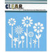 Clear Scraps - Mascils - 12 x 12 Masking Stencil - Spring Floral