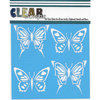 Clear Scraps - Mascils - 6 x 6 Masking Stencil - Swallowtail Butterfly