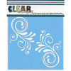 Clear Scraps - Mascils - 12 x 12 Masking Stencil - Swirl Flourish