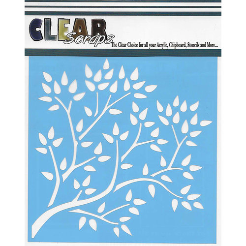 Clear Scraps - Mascils - 6 x 6 Masking Stencil - Tree Branch