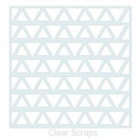 Clear Scraps - Mascils - 12 x 12 Masking Stencil - Triangles