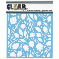 Clear Scraps - Mascils - 12 x 12 Masking Stencil - Twig Leaves
