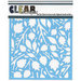 Clear Scraps - Mascils - 6 x 6 Masking Stencil - Twig Leaves