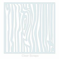 Clear Scraps - Mascils - 12 x 12 Masking Stencil - Wood Grain