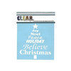 Clear Scraps - Mascils - Christmas - 6 x 6 Masking Stencil - Word Xmas Tree