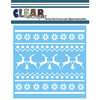 Clear Scraps - Mascils - Christmas - 6 x 6 Masking Stencil - Xmas Sweater Pattern