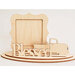 Clear Scraps - 3D Frameables Collection - Birch Wood Laser Cut - Blessed Word and Truck