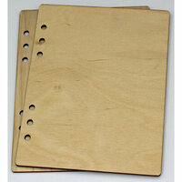 Clear Scraps - Birch Wood Laser Cut Album Covers - 6 x 8 - Blank