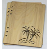Clear Scraps - Birch Wood Laser Cut Album Covers - 6 x 8 - Palm Trees