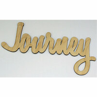 Clear Scraps - Wood Words - Scripted - Journey