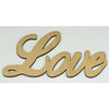 Clear Scraps - Wood Words - Scripted - Love