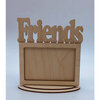 Clear Scraps - Wooden Desk Top Word Frames - Friends