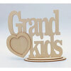 Clear Scraps - Wooden Desk Top Word Frames - Grandkids