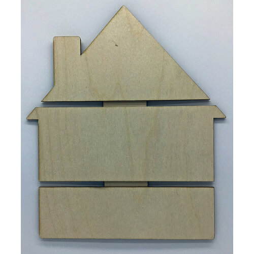 Clear Scraps - DIY - Birch Wood Pallet - House
