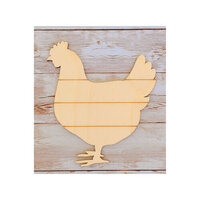 Clear Scraps - Shiplap Laser Cut Shapes - Chicken - Small