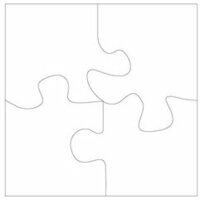 Clear Scraps - Clear Album - XL Puzzle Pieces, CLEARANCE