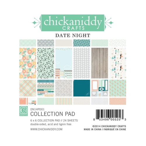 Chickaniddy Crafts - Date Night Collection - 6 x 6 Paper Pad