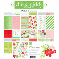 Chickaniddy Crafts - Jolly Good Collection - Christmas - 12 x 12 Collection Pack