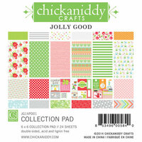 Chickaniddy Crafts - Jolly Good Collection - Christmas - 6 x 6 Paper Pad