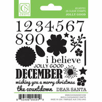 Chickaniddy Crafts - Jolly Good Collection - Christmas - Clear Acrylic Stamps - Mini Countdown