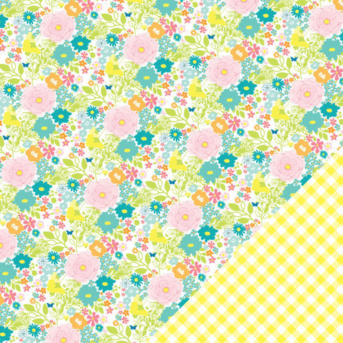 Chickaniddy Crafts - Yippee Collection - 12 x 12 Double Sided Paper - Cheerful