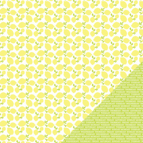 Chickaniddy Crafts - Yippee Collection - 12 x 12 Double Sided Paper - Walking On Sunshine