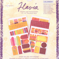 Colorbok Flavia Tapestry Punch-Out Packs - Peaches and Pomegranates