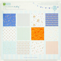 Colorbok - Making Memories - Sarah Jane Collection - 12 x 12 Paper Pad - Boy