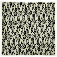 Colorbok - Making Memories - Modern Millinery Collection - 12 x 12 Textile Paper - French Lace - Black