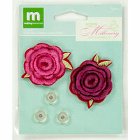 Colorbok - Making Memories - Modern Millinery Collection - Flower Embellishments - Velvet Rose and Buttons
