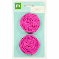 Colorbok - Making Memories - Modern Millinery Collection - Flower Embellishments - Rolled Roses - Pink