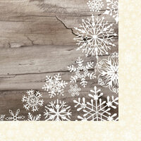Colorbok - TPC Studio - Woodland Winter Collection - 12 x 12 Double Sided Paper - Snowfall